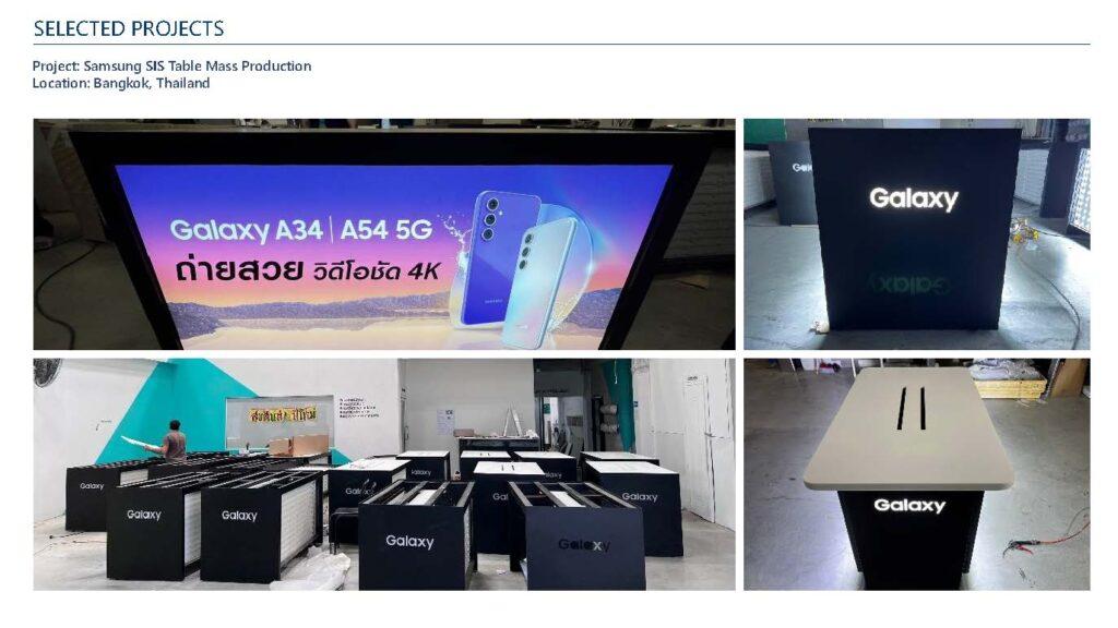 ONERX (Thailand) - Project - Samsung SIS Table Mass Production