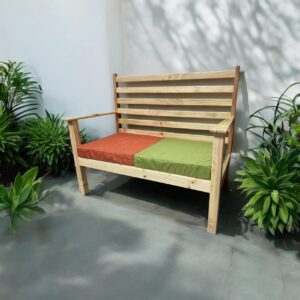 Rustic Wooden Bench – Natural Finish