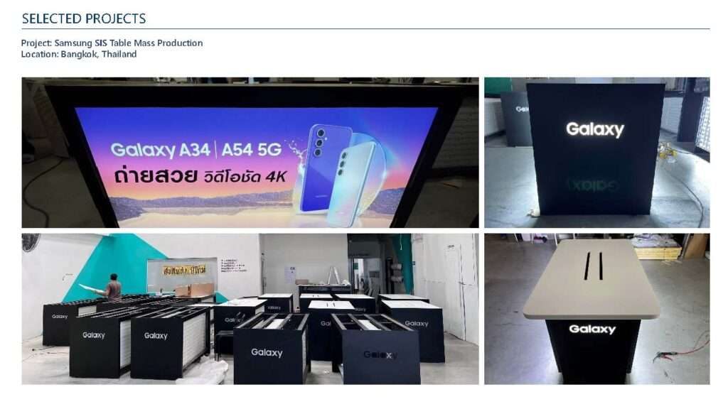 Samsung SIS Table Mass Production